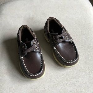Toddlers brown loafers